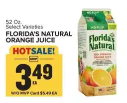 Food Lion Florida's Natural Orange Juice offer