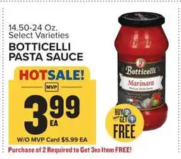 Food Lion Botticelli Pasta Sauce offer