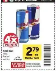 Safeway Red Bull offer