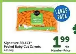 Safeway Signature SELECT Peeled Baby-Cut Carrots offer
