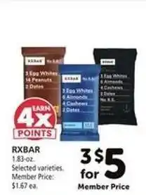 Safeway RXBAR offer