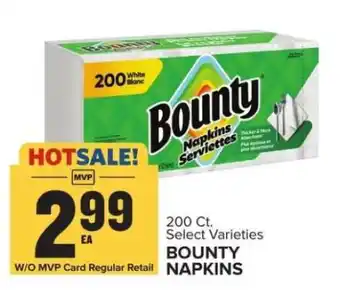 Food Lion Bounty Napkins offer