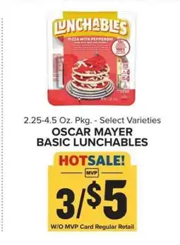 Food Lion Oscar Mayer Basic Lunchables offer