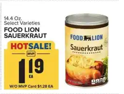 Food Lion FOOD LION SAUERKRAUT offer
