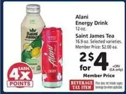 Safeway Alani Energy Drink offer