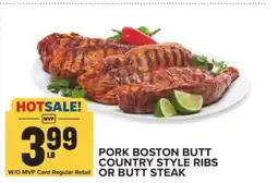 Food Lion Pork Boston Butt Country Style Ribs or Butt Steak offer
