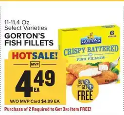 Food Lion Gorton's Fish Fillets offer