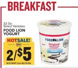 Food Lion FOOD LION YOGURT offer