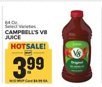 Food Lion Campbell's V8 Juice offer