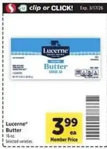 Safeway Lucerne Butter offer