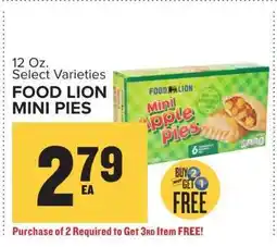 Food Lion FOOD LION MINI PIES offer