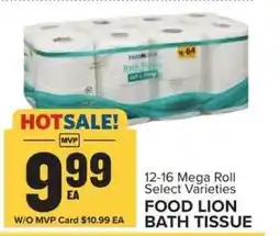 Food Lion FOOD LION BATH TISSUE offer