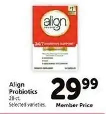 Safeway Align Probiotics offer