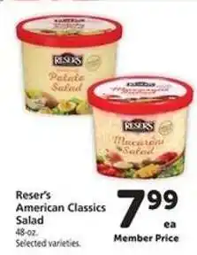 Safeway Reser's American Classics Salad offer