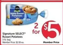 Safeway Signature Select Russet Potatoes offer