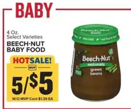 Food Lion Beech-Nut Baby Food offer