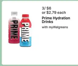 Walgreens Prime Hydration Drinks offer