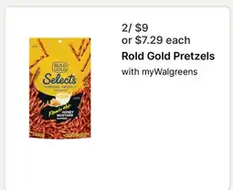 Walgreens Rold Gold Pretzels offer