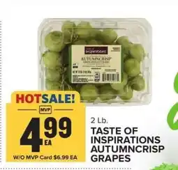 Food Lion TASTE OF INSPIRATIONS AUTUMNCRISP GRAPES offer