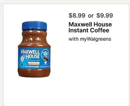 Walgreens Maxwell House Instant Coffee offer