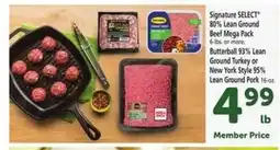 Safeway Signature SELECT 80% Lean Ground Beef Mega Pack offer