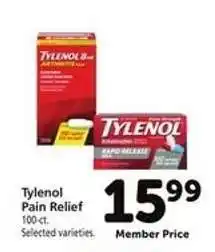 Safeway Tylenol Pain Relief offer