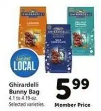 Safeway Ghirardelli Bunny Bag offer