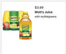 Walgreens Mott's Juice offer