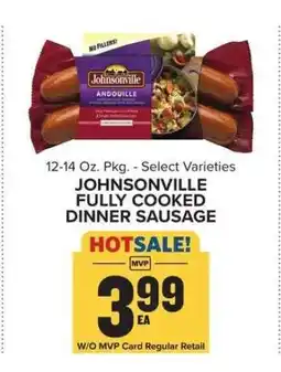 Food Lion Johnsonville Fully Cooked Dinner Sausage offer