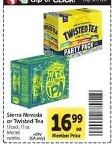 Safeway Sierra Nevada or Twisted Tea offer