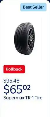 Walmart Supermax TR-1 215/65R16 98H offer
