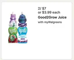 Walgreens Good2Grow Juice offer