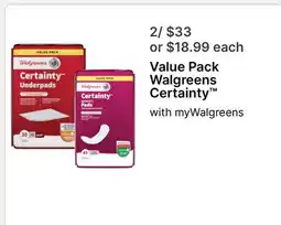 Walgreens Value Pack Walgreens Certainty offer