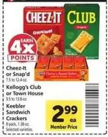 Safeway Keebler Sandwich Crackers offer