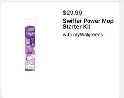 Walgreens Swiffer Power Mop Starter Kit offer