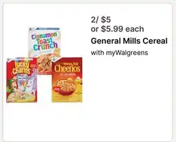 Walgreens General Mills Cereal offer