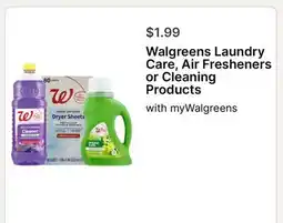 Walgreens Walgreens Laundry Care, Air Fresheners or Cleaning Products offer