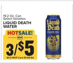 Food Lion Liquid Death Water offer