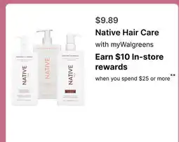 Walgreens Native Hair Care offer