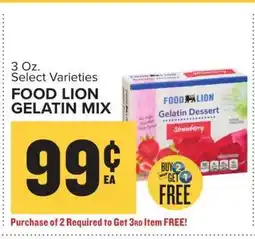 Food Lion FOOD LION GELATIN MIX offer