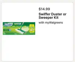 Walgreens Swiffer Duster or Sweeper Kit offer