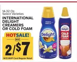 Food Lion INTERNATIONAL DELIGHT CREAMERS OR COLD FOAM offer