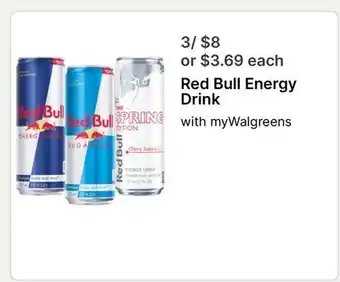 Walgreens Red Bull Energy Drink offer
