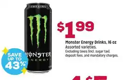 Grocery Outlet Monster Energy Drinks offer