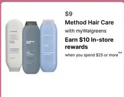 Walgreens Method Hair Care offer