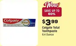 Grocery Outlet Total Toothpaste offer