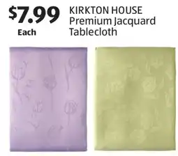 Aldi KIRKTON HOUSE Premium Jacquard Tablecloth offer