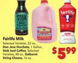 Vallarta Supermarkets Fairlife Milk offer