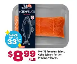 Grocery Outlet Pier 33 Premium Select Coho Salmon Portion offer