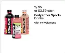 Walgreens Bodyarmor Sports Drinks offer